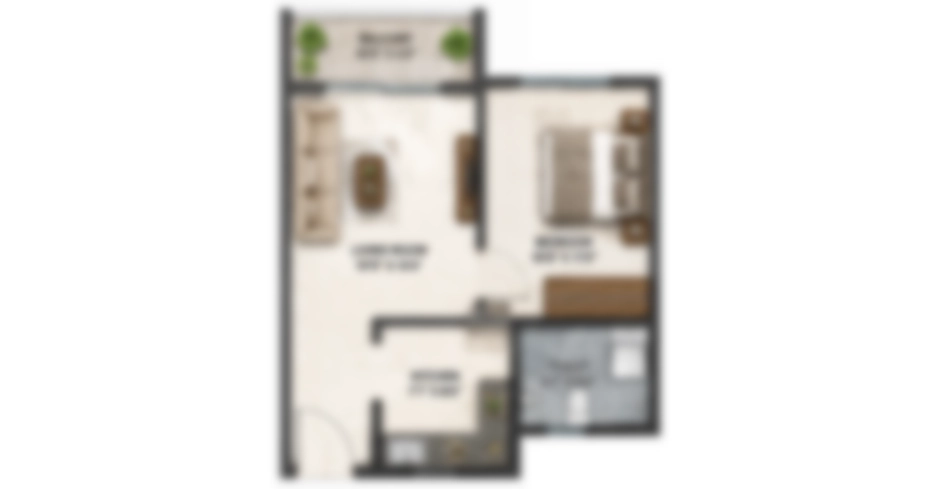 Haware Mumbai Ghar 1 BHK Price
